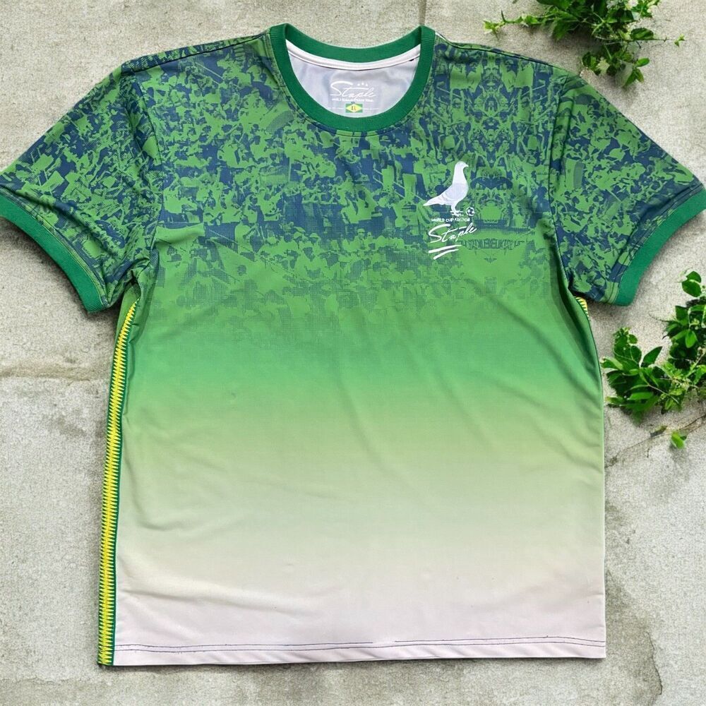 Staple Pigeon Futbol Soccer Kit Green #75 Athletic Jersey Men's Size Extra Large